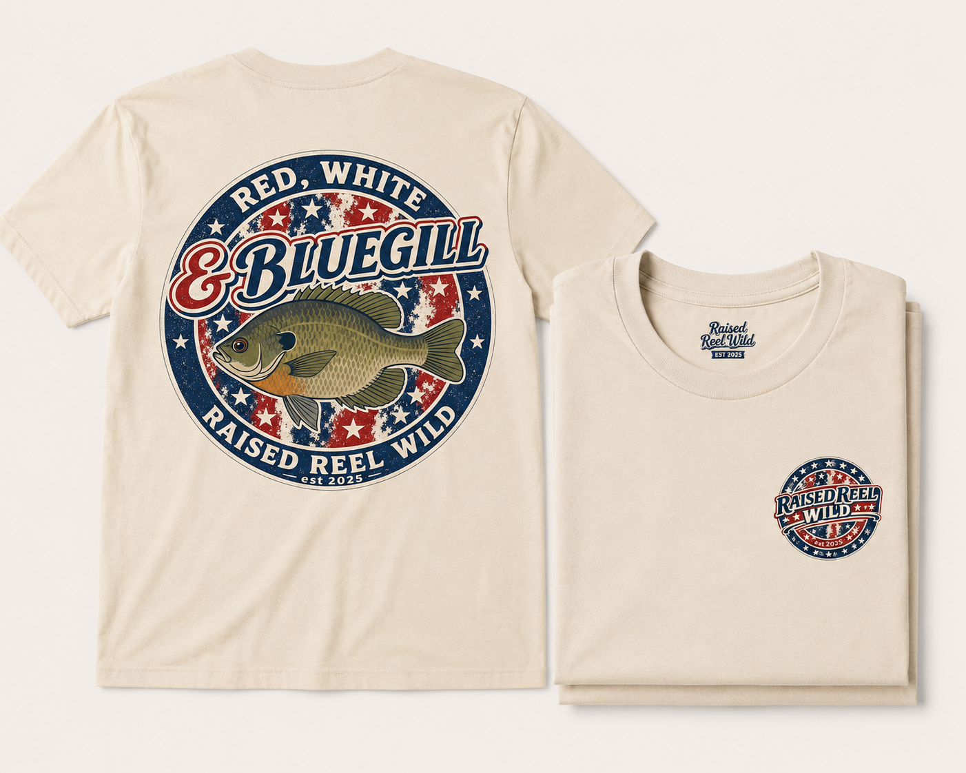 Red, White & Bluegill Tee- Family Matching